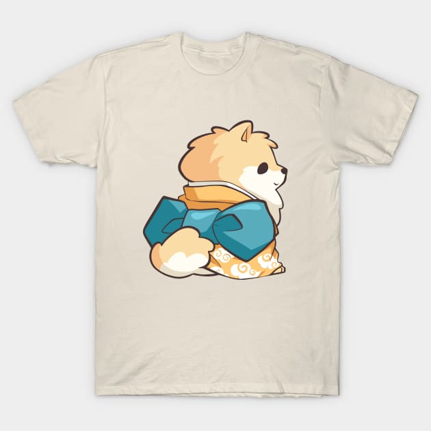 Kimono Pomeranian T-Shirt by Bobblejot